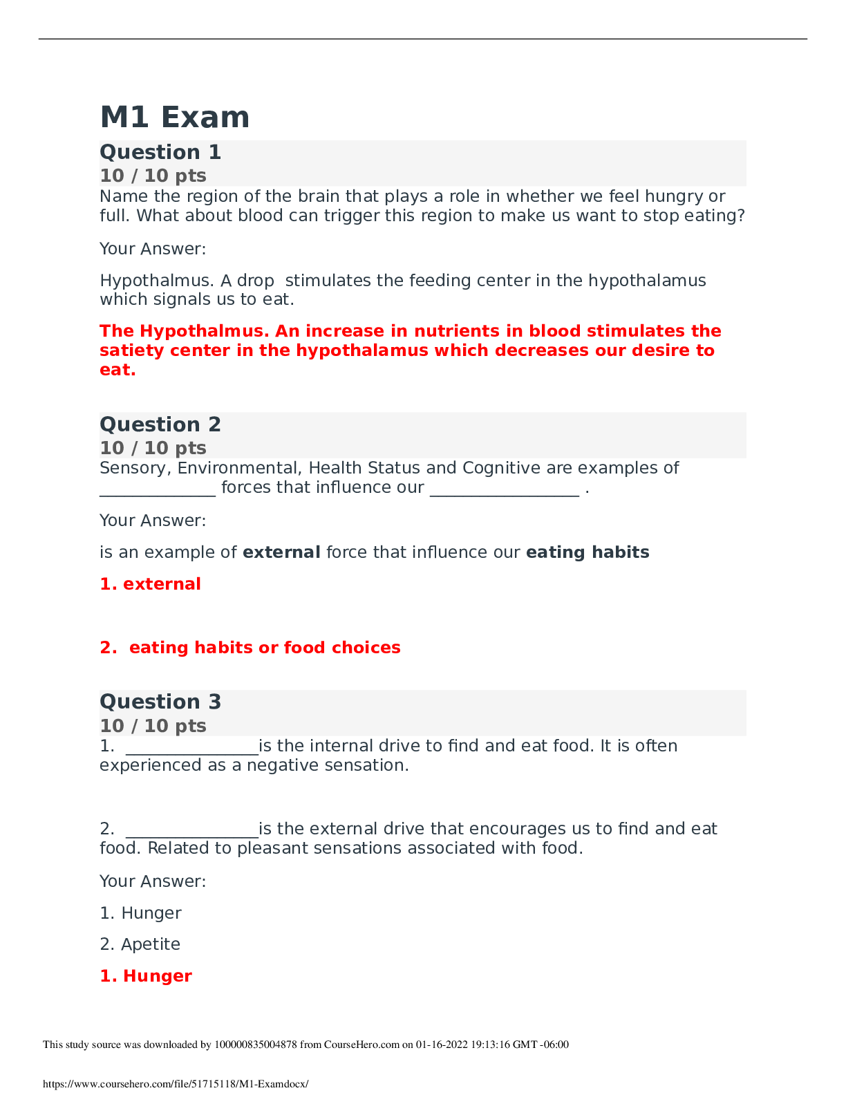 Preview image of BIOD 121 Module 1 Exam (Portage learning) document
